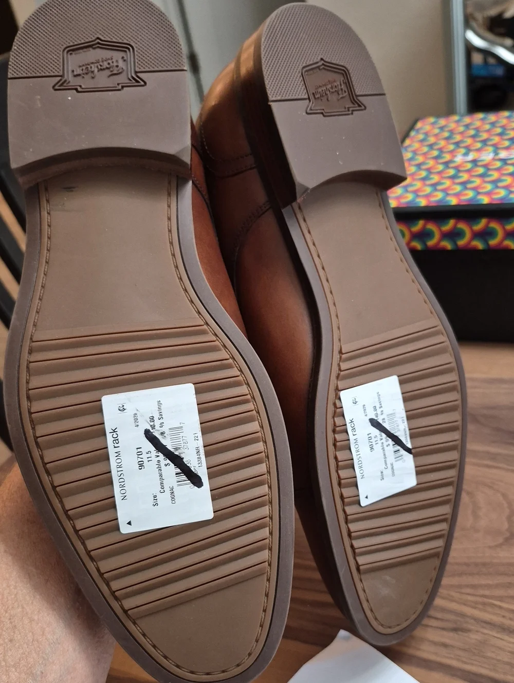 Florsheim Shoe Company Men's Sz 11.5 M Leather Dress Oxford Shoes